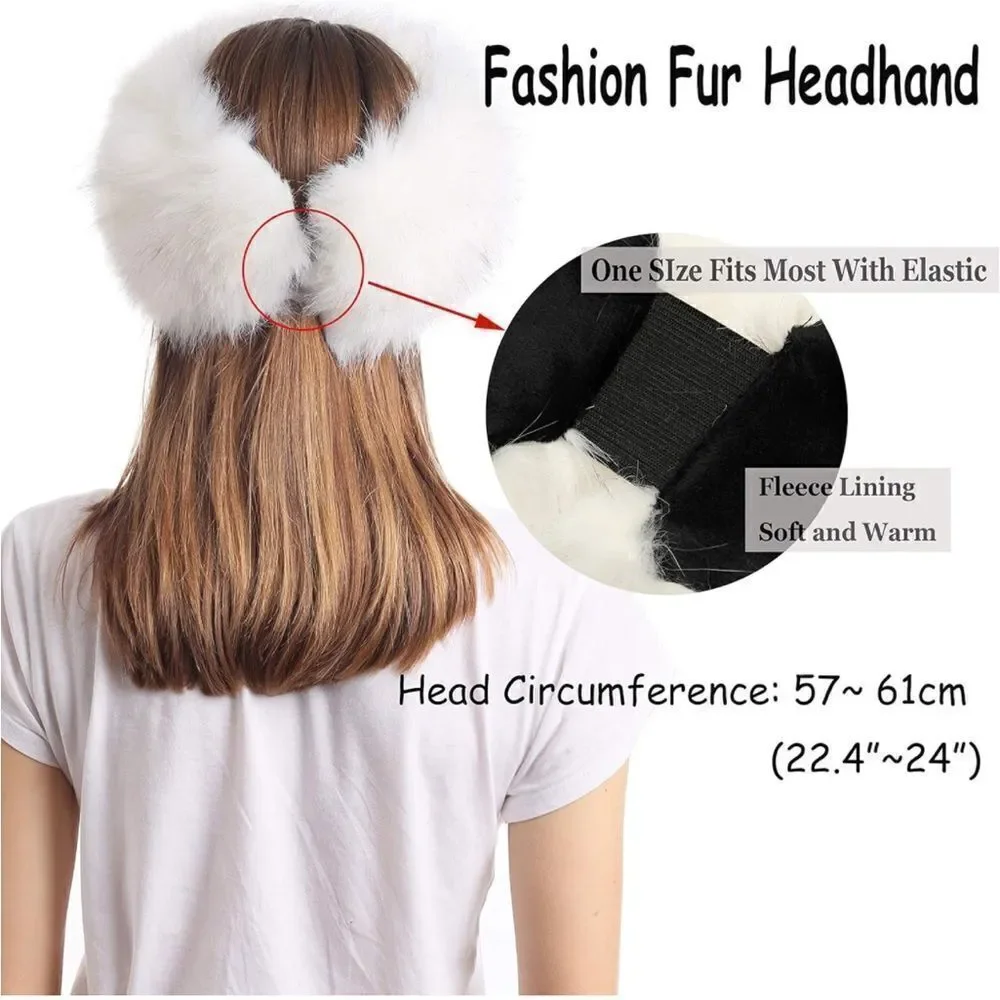 Cozy Faux Fur Headband Earmuffs Hat